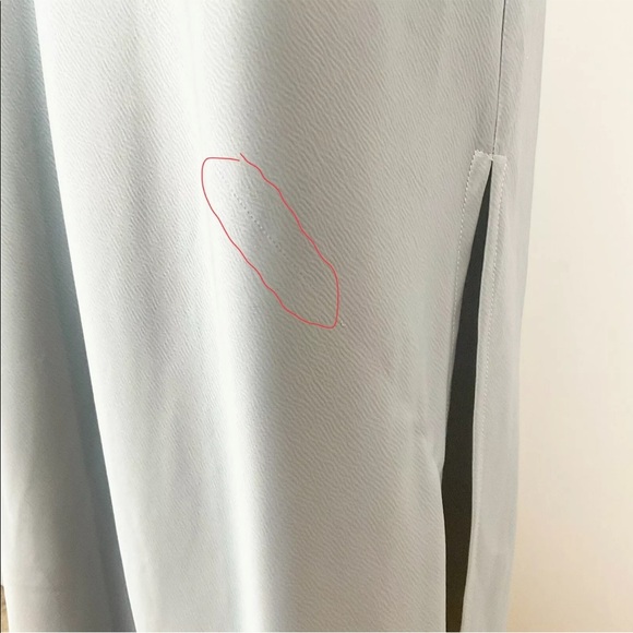 COPY - BHDLN Cali Satin Charmeuse Midi Dress in Dusty Blue - Picture 7 of 7